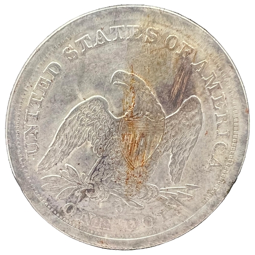 286 - 1843 O SEATED LIBERTY SILVER US DOLLAR COIN1843 O Seated Liberty Silver US Dollar. Diameter: 3.7cm, ... 