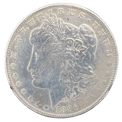 288 - 1896 O MORGAN USA SILVER DOLLAR COIN1896 O Morgan USA Silver Dollar Coin.  Diameter: 3.8cm, Wei... 