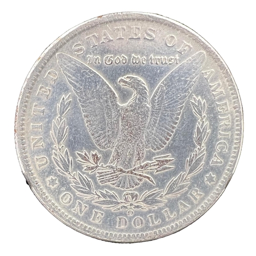 288 - 1896 O MORGAN USA SILVER DOLLAR COIN1896 O Morgan USA Silver Dollar Coin.  Diameter: 3.8cm, Wei... 