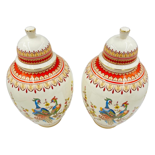 41 - GRAND PORCELAIN – LARGE PORCELAIN VASESA pair of grand porcelain vases standing at 42cm. ... 