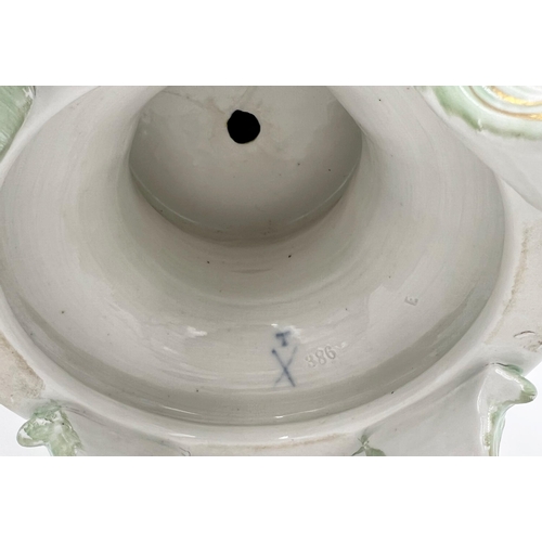 98 - LARGE GERMAN PORCELAIN CENTREPIECEGerman porcelain centrepiece, standing 43cm tall.... 