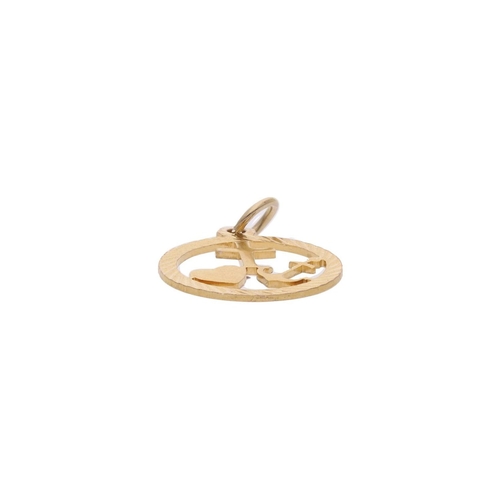 116 - 9ct Gold Anchor, Cross and Heart Charm. 
 
  
 

  HALLMARKS: marked for 9ct Gold 
 
 
  
 

  MEASU... 