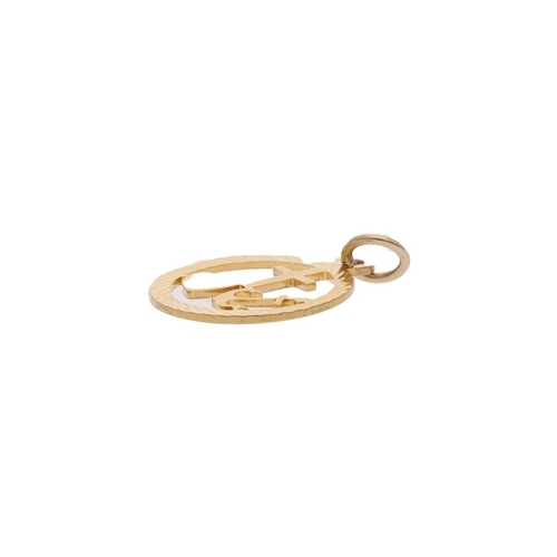 116 - 9ct Gold Anchor, Cross and Heart Charm. 
 
  
 

  HALLMARKS: marked for 9ct Gold 
 
 
  
 

  MEASU... 