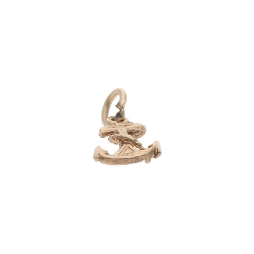 119 - 9ct Gold Anchor Charm. 
 
  
 

  HALLMARKS: marked for 9ct Gold 
 
 
  
 

  MEASUREMENT:17mm long ... 