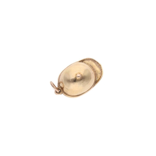 145 - 9ct Gold Jockey Cap Charm. 
 
  
 

  HALLMARKS: marked for 9ct Gold 
 
 
  
 

  MEASUREMENT: 25mm ... 