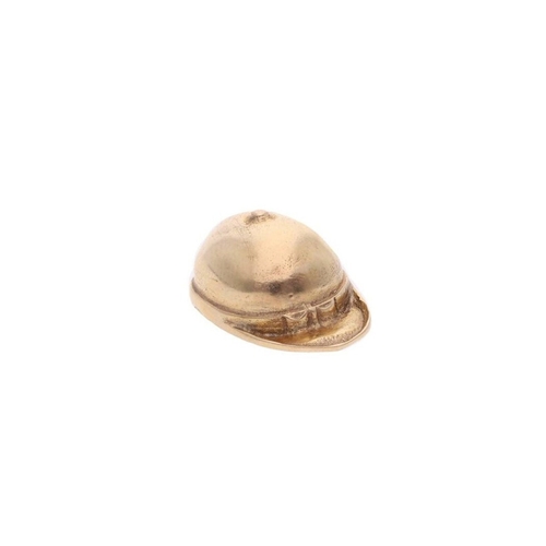 145 - 9ct Gold Jockey Cap Charm. 
 
  
 

  HALLMARKS: marked for 9ct Gold 
 
 
  
 

  MEASUREMENT: 25mm ... 