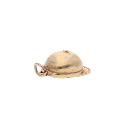 145 - 9ct Gold Jockey Cap Charm. 
 
  
 

  HALLMARKS: marked for 9ct Gold 
 
 
  
 

  MEASUREMENT: 25mm ... 