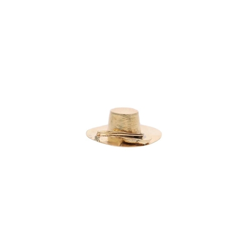 147 - 9ct Gold Hat and Guitar Charm. 
 
 
  
 

  HALLMARKS: marked for 9ct Gold 
 
 
  
 

  MEASUREMENT:... 