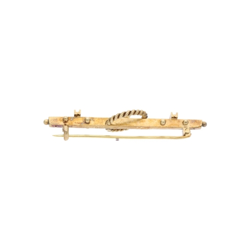 54 - Victorian 15ct Gold and Pearl Brooch. 
 
  
 

  HALLMARKS: Marked for 15ct gold | B'ham 1897 
 
 
 ... 