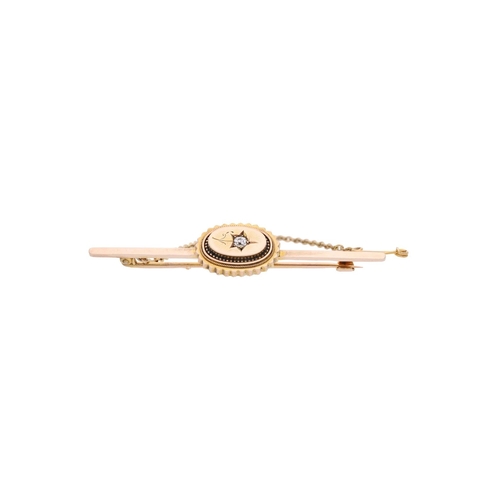 63 - 9ct Gold and Diamond Brooch 
 
  
 

  HALLMARKS: marked for 9ct Gold 
 
 
  
 

  MEASUREMENT: 56.5... 