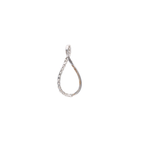 91 - 9ct White Gold and Cubic Zirconia Infinity Pendant. 
 
  
 

  HALLMARKS: Marked for 9ct Gold 
 
 
 ... 