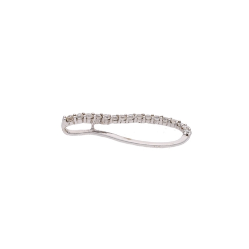 91 - 9ct White Gold and Cubic Zirconia Infinity Pendant. 
 
  
 

  HALLMARKS: Marked for 9ct Gold 
 
 
 ... 