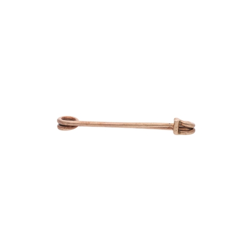 101 - 9ct Rose Gold and Kilt Pin. 9ct Rose Gold and Kilt Pin.            HALLMARKS: marked for 9ct Gold   ... 