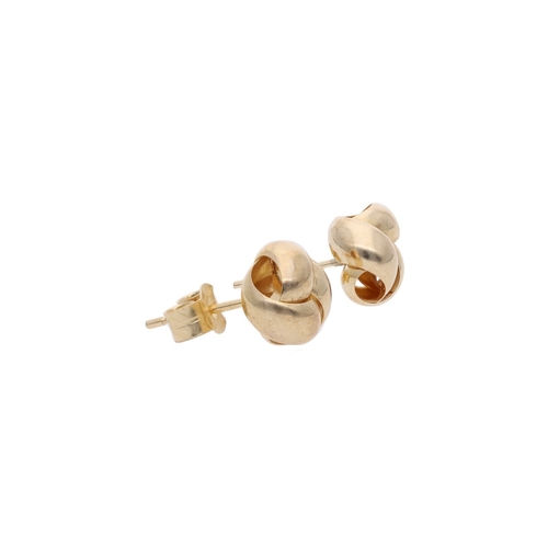 105 - 9ct Gold Crossover Stud Earrings. 9ct Gold Crossover Stud Earrings.            HALLMARKS: marked for... 