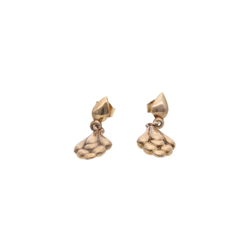 114 - 9ct Gold Drop Earrings 9ct Gold Drop Earrings            HALLMARKS: Marked for 9ct gold             ... 