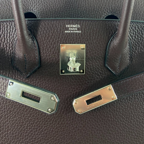 16 - Hermes B30 Rouge Sellier Handbag Hermes Birkin 30 Rouge Sellier, 30cm.     Hardware: Palladium ... 