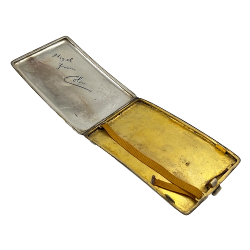 177 - IRAQI NIELLO SILVER CIGARETTE CASE, 20TH CENTURY W: 12.5cm, Weight: 160g