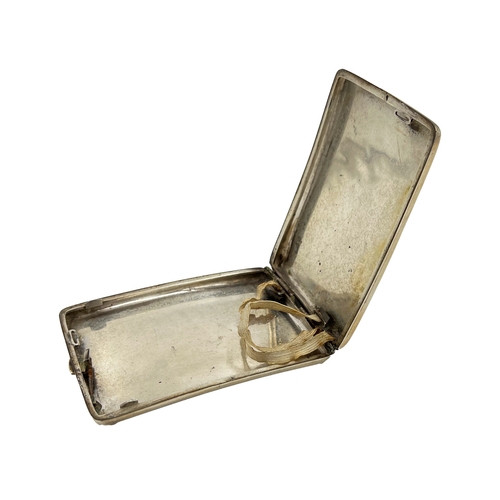 178 - NIELLO SILVER CIGARETTE CASE, IRAQ, 20TH CENTURY W: 12cm, Weight: 176g