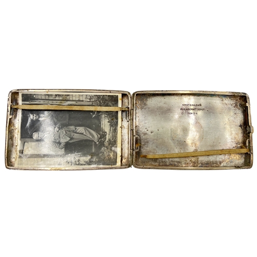 182 - SILVER AND NIELLO CIGARETTE CASE, IRAQ, 20TH CENTURY L: 12cm, Weight: 135g