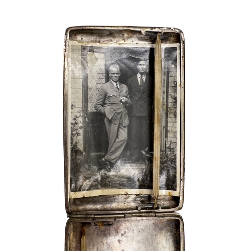 182 - SILVER AND NIELLO CIGARETTE CASE, IRAQ, 20TH CENTURY L: 12cm, Weight: 135g