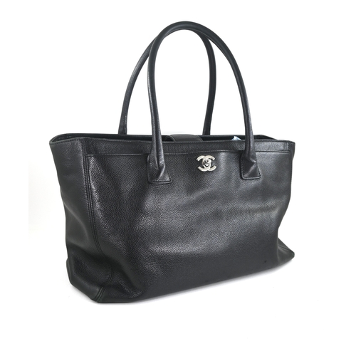 2 - A Chanel CERF Executive Tote Chanel Executive Tote Black, 36cm.     Hardware: Silver    Accesso... 