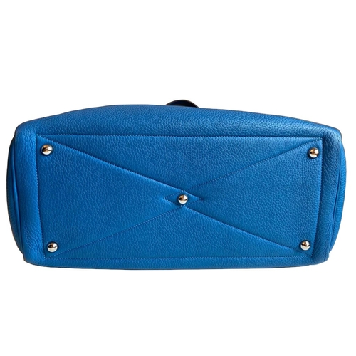 20 - Hermes Victoria 35 Bleu de Galice Bag Hermes Victoria 35 Bleu de Galice, 35cm.     Hardware: Pa... 