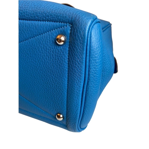 20 - Hermes Victoria 35 Bleu de Galice Bag Hermes Victoria 35 Bleu de Galice, 35cm.     Hardware: Pa... 