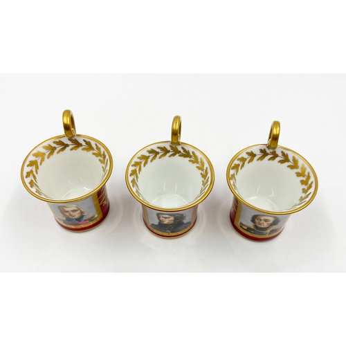 200 - PARIS PORCELAIN NAPOLEONIC TEA SET PARIS PORCELAIN NAPOLEONIC TEA SET    Teapot, H: 25cm, W: 23.5cm,... 