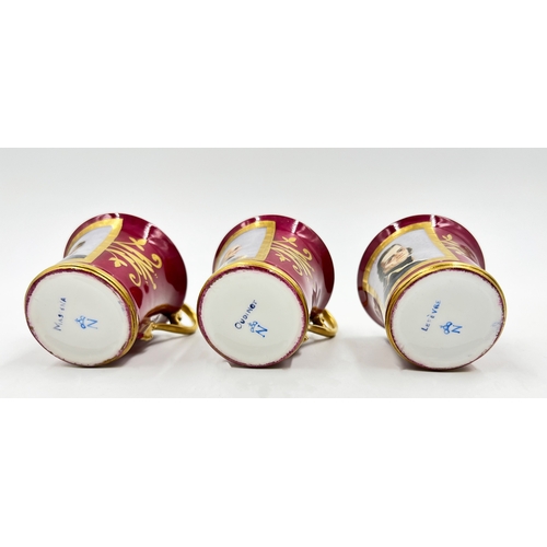 200 - PARIS PORCELAIN NAPOLEONIC TEA SET PARIS PORCELAIN NAPOLEONIC TEA SET    Teapot, H: 25cm, W: 23.5cm,... 