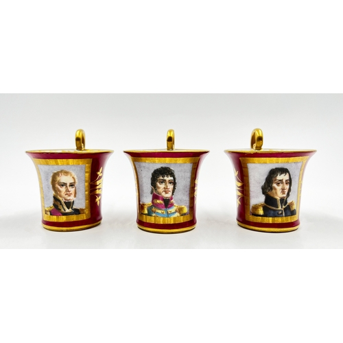 200 - PARIS PORCELAIN NAPOLEONIC TEA SET PARIS PORCELAIN NAPOLEONIC TEA SET    Teapot, H: 25cm, W: 23.5cm,... 