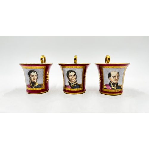 200 - PARIS PORCELAIN NAPOLEONIC TEA SET PARIS PORCELAIN NAPOLEONIC TEA SET    Teapot, H: 25cm, W: 23.5cm,... 