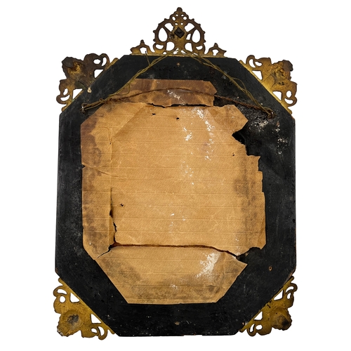 217 - ANTIQUE OCTAGONAL MIRROR, FRENCH, 19TH CENTURY ANTIQUE OCTAGONAL MIRROR, FRENCH, 19TH CENTURY    H: ... 