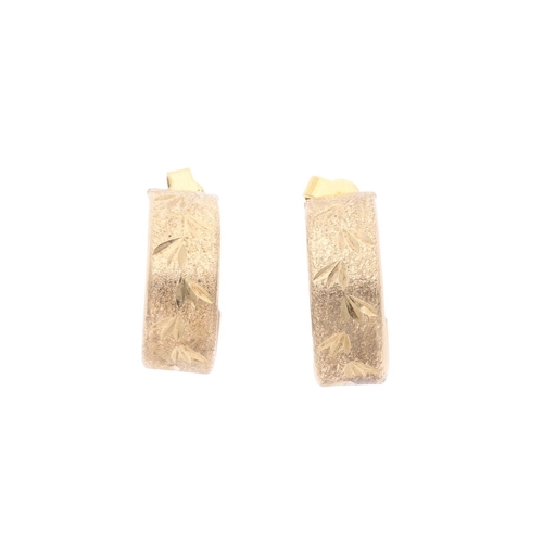 34 - 9ct Gold Hoop Earrings 9ct Gold Hoop Earrings            HALLMARKS: Marked for 9ct Gold             ... 