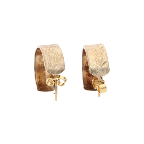 34 - 9ct Gold Hoop Earrings 9ct Gold Hoop Earrings            HALLMARKS: Marked for 9ct Gold             ... 