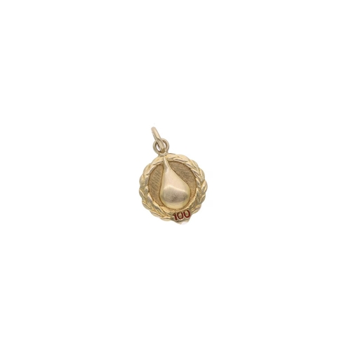 42 - 14ct Gold Medallion Charm 14ct Gold Medallion Charm            HALLMARKS: marked for 585 Gold       ... 