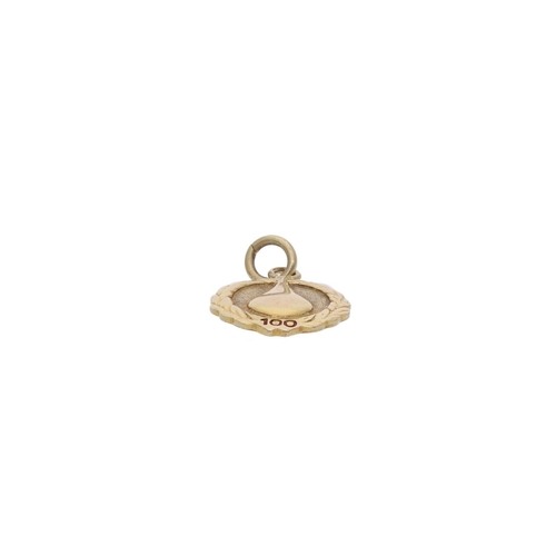 42 - 14ct Gold Medallion Charm 14ct Gold Medallion Charm            HALLMARKS: marked for 585 Gold       ... 