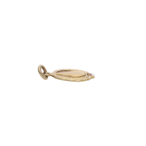 42 - 14ct Gold Medallion Charm 14ct Gold Medallion Charm            HALLMARKS: marked for 585 Gold       ... 