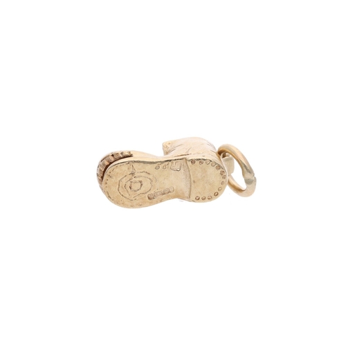 44 - 9ct Gold Boot Charm 9ct Gold Boot Charm            HALLMARKS: Marked for 9ct Gold              MEASU... 