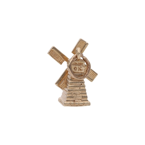 65 - 9ct Gold Windmill/Corn Barn Charm 9ct Gold Windmill/Corn Barn Charm            HALLMARKS: marked for... 