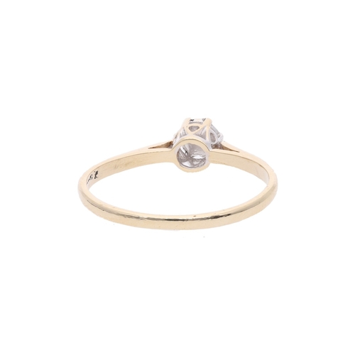 72 - 9ct Gold and Diamond Solitaire Ring, Size M 9ct Gold and Diamond Solitaire Ring.            HALLMARK... 