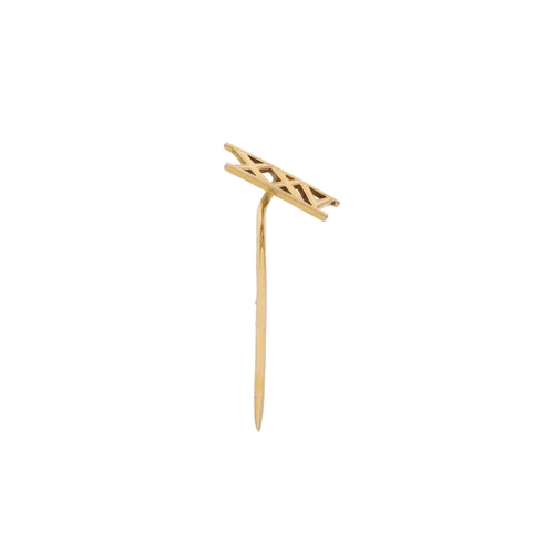 75 - 15ct Gold XXV Stick Pin. 15ct Gold XXV Stick Pin.            HALLMARKS: tested for 15ct Gold        ... 