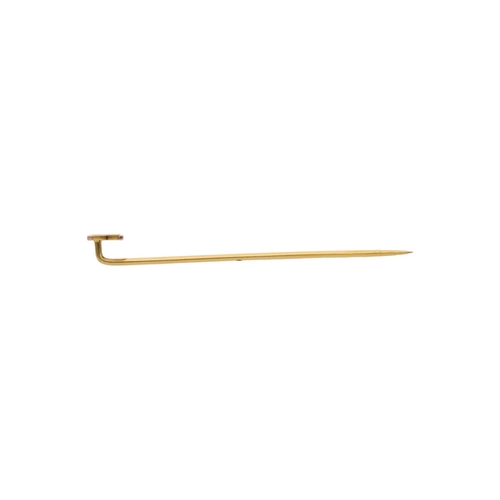 75 - 15ct Gold XXV Stick Pin. 15ct Gold XXV Stick Pin.            HALLMARKS: tested for 15ct Gold        ... 