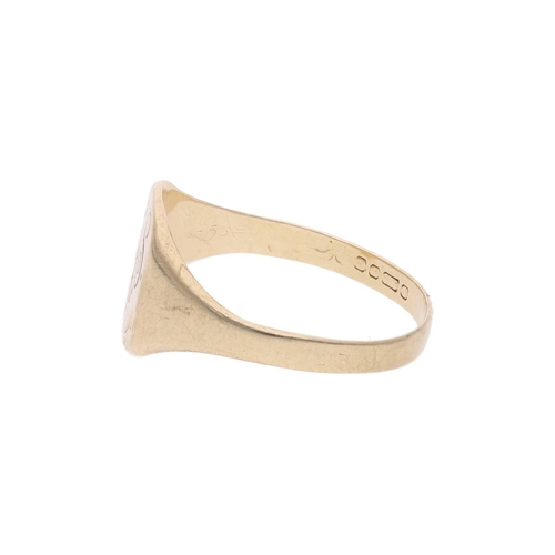 80 - 9ct Gold Signet Ring, Size L 9ct Gold Signet Ring, Size L            HALLMARKS: marked for 9ct Gold ... 