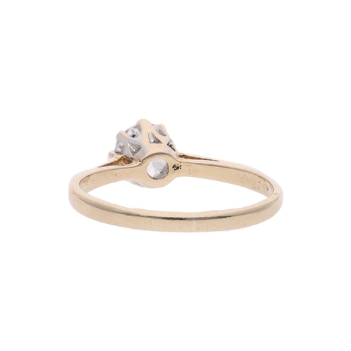 82 - 9ct Gold and Cubic Zirconia Solitaire Ring, Size H. 9ct Gold and Cubic Zirconia Solitaire Ring.     ... 