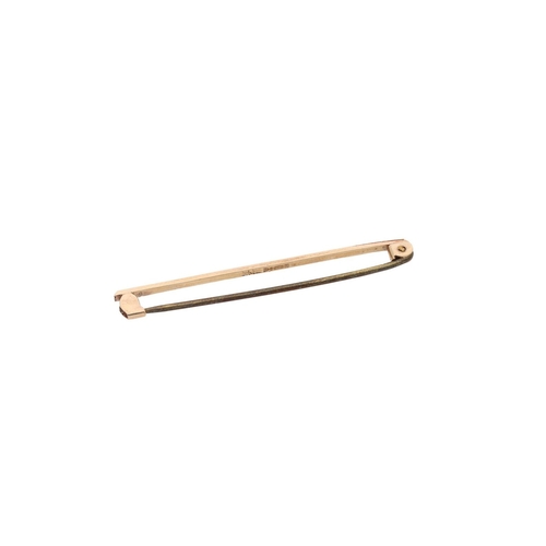 86 - 9ct Gold Bar Brooch. 9ct Gold Bar Brooch.            HALLMARKS: marked for 9ct Gold              MEA... 