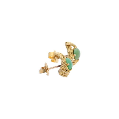 88 - 9ct Gold and Jade Stud Earrings. 9ct Gold and Jade Stud Earrings.            HALLMARKS: 9ct Gold    ... 