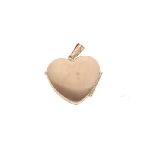 97 - 9ct Gold Heart Locket Pendant 9ct Gold Heart Locket Pendant            HALLMARKS: marked for 9ct Gol... 