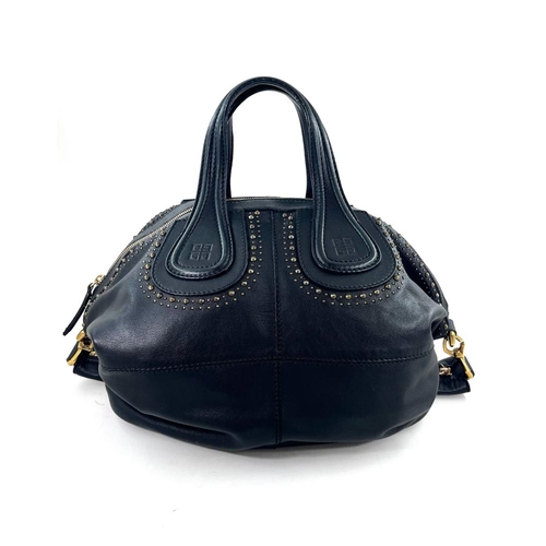 8 - A Givenchy Nightingale Handbag Givenchy Nightengale in Black, 42cm.     Hardware: Gold    Leath... 