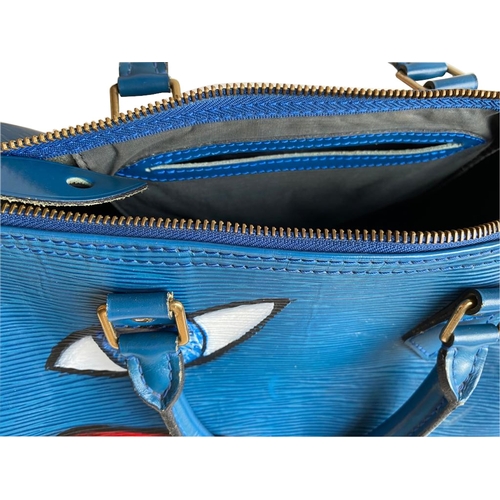 11 - Louis Vuitton Speedy Bag Louis Vuitton Speedy Toledo Blue, 30cm.     Hardware: Gold    Leather:... 