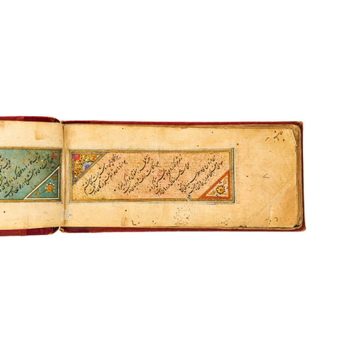 107 - A RARE ILLUMINATED PERSIAN POETRY BOOK IN NASTALIQ, 17TH CENTURY     This rare 17th-century ill... 